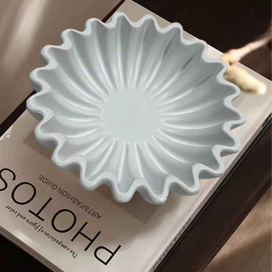 Bowl Decorativo con Borde Acanalado