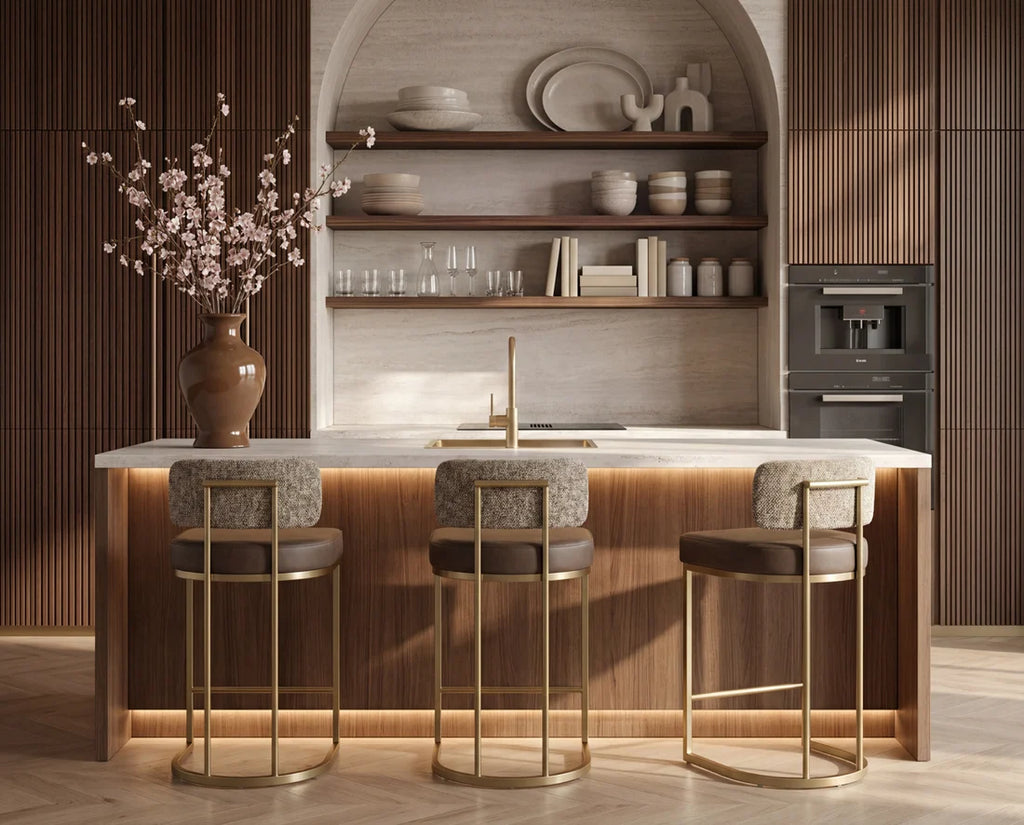 Banco de encimera Larissa color Espresso Eglinton