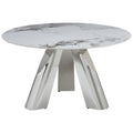 Mesa de comedor redonda bilbao plata