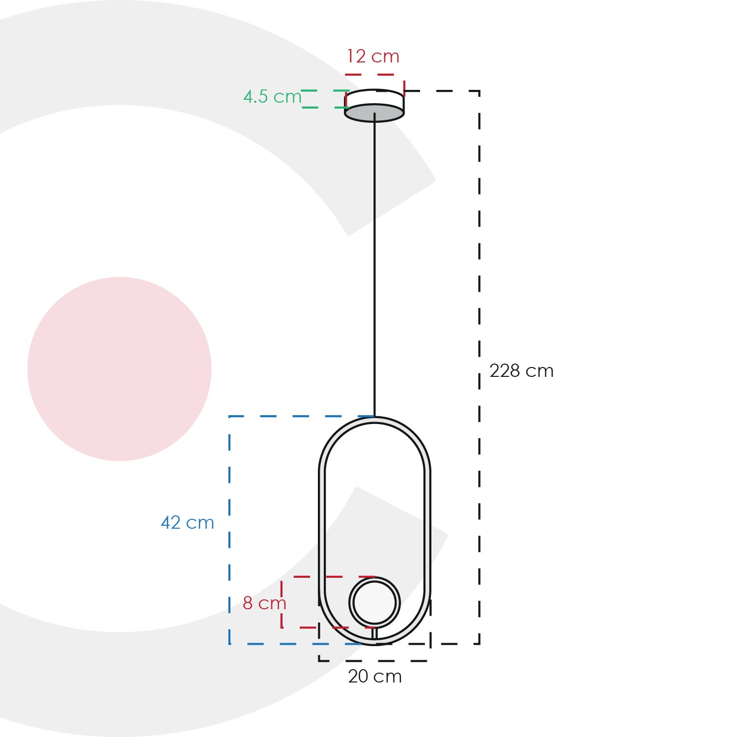 Colgante led moderno 2CLAT115