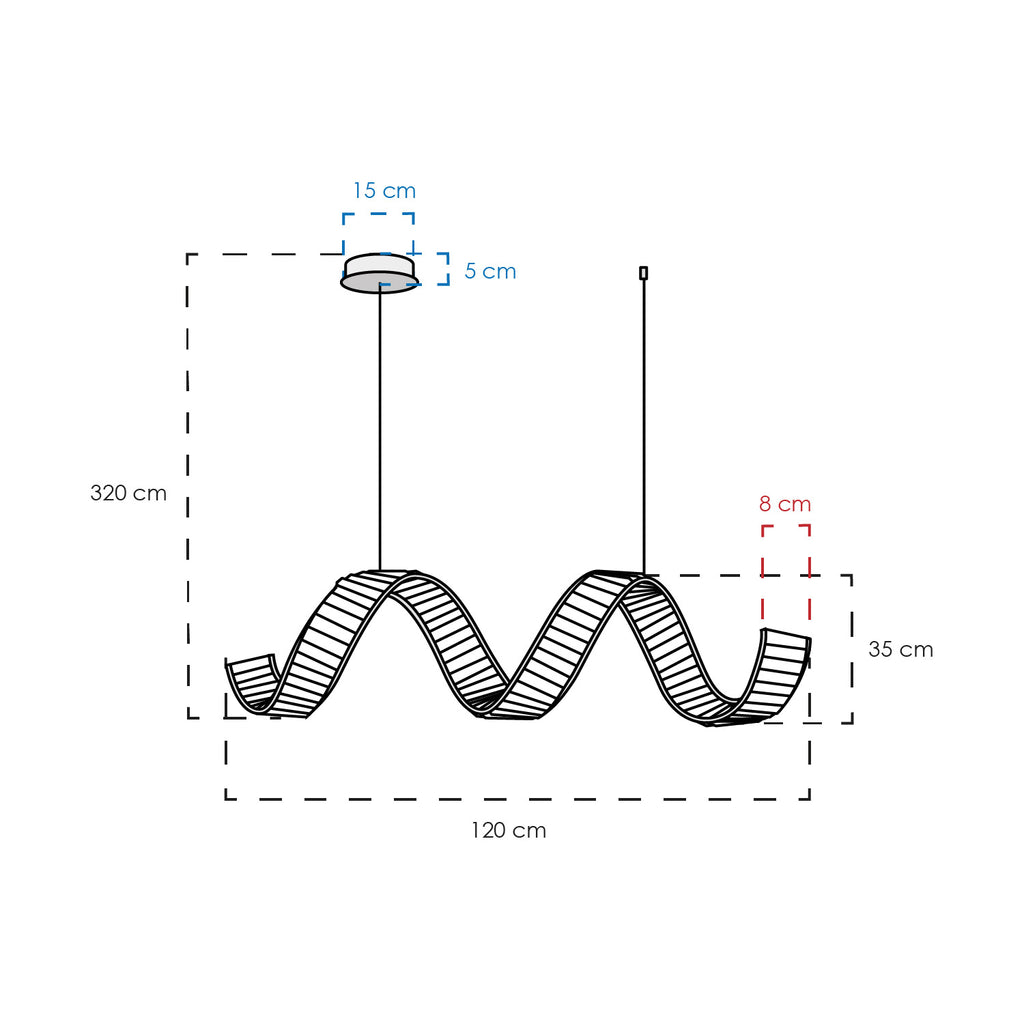 Colgante moderno LED 2CLAT67