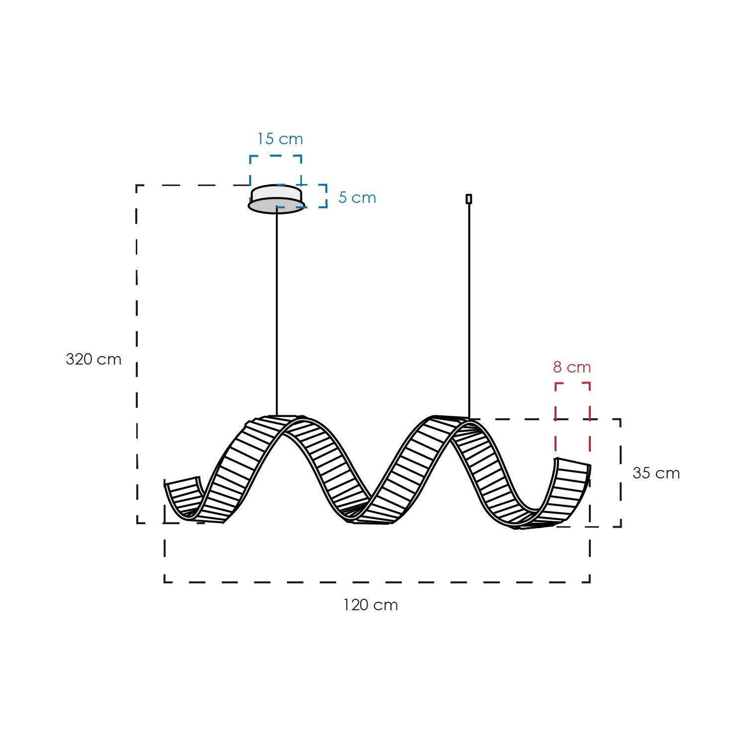 Colgante moderno LED 2CLAT67