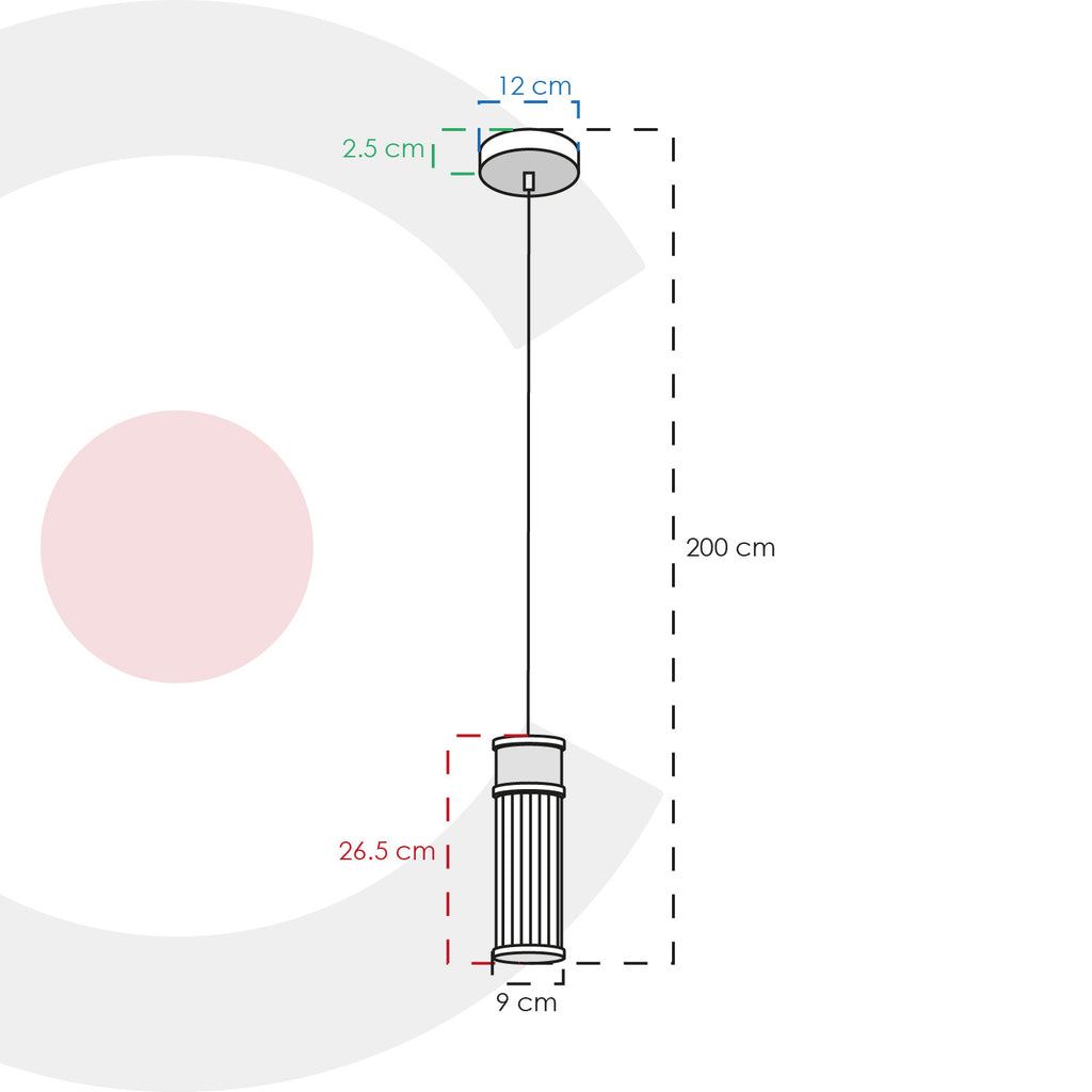 Colgante contemporáneo 2CLAT92