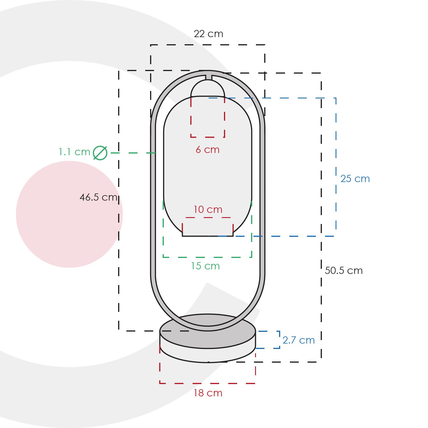 Lámpara de mesa contemporánea 3LMDI03