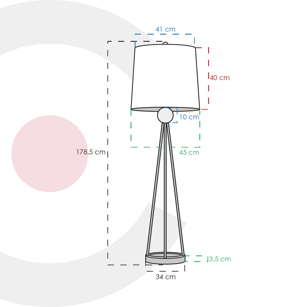 Lámpara de pie moderna 3LPAT01