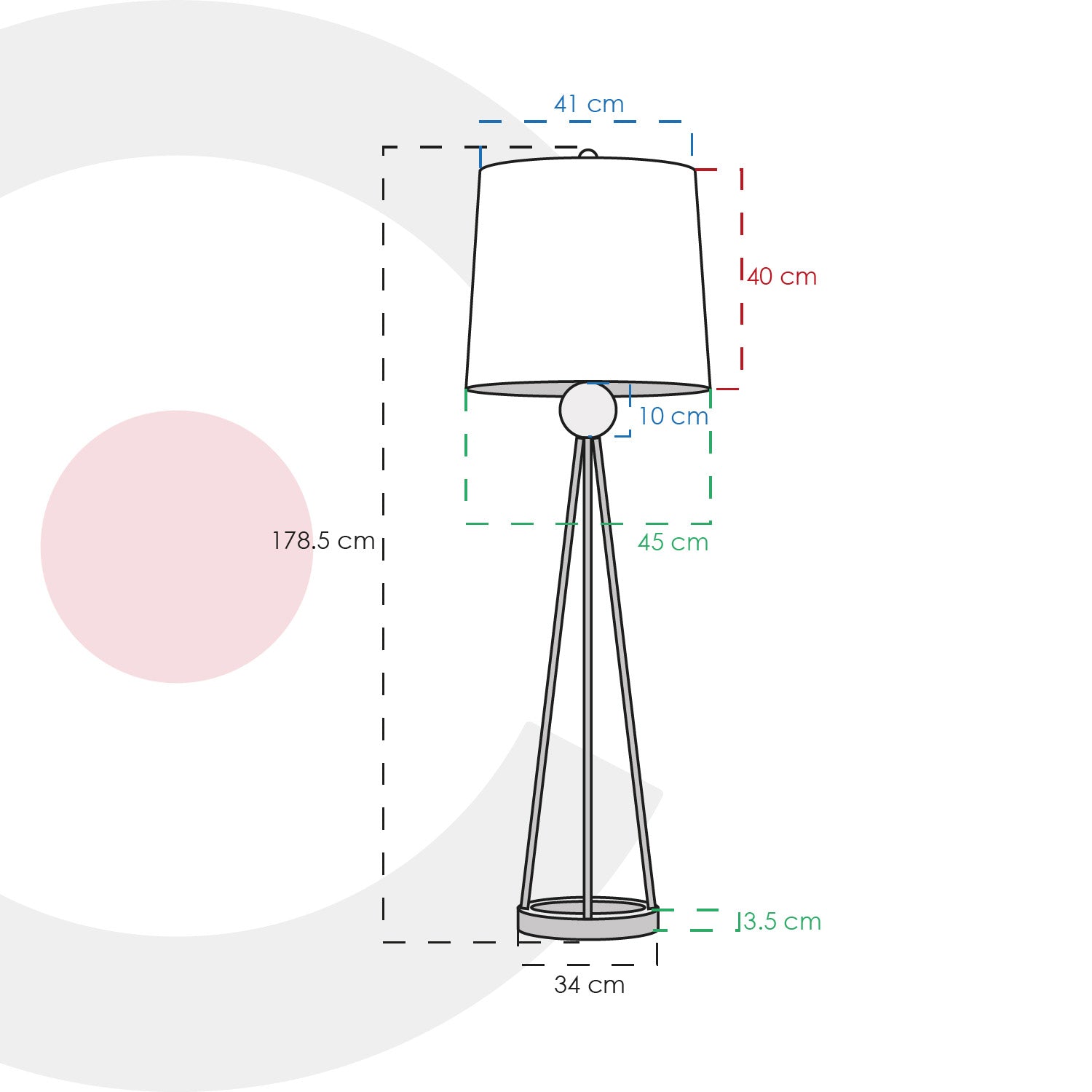Lámpara de pie moderna 3LPAT01