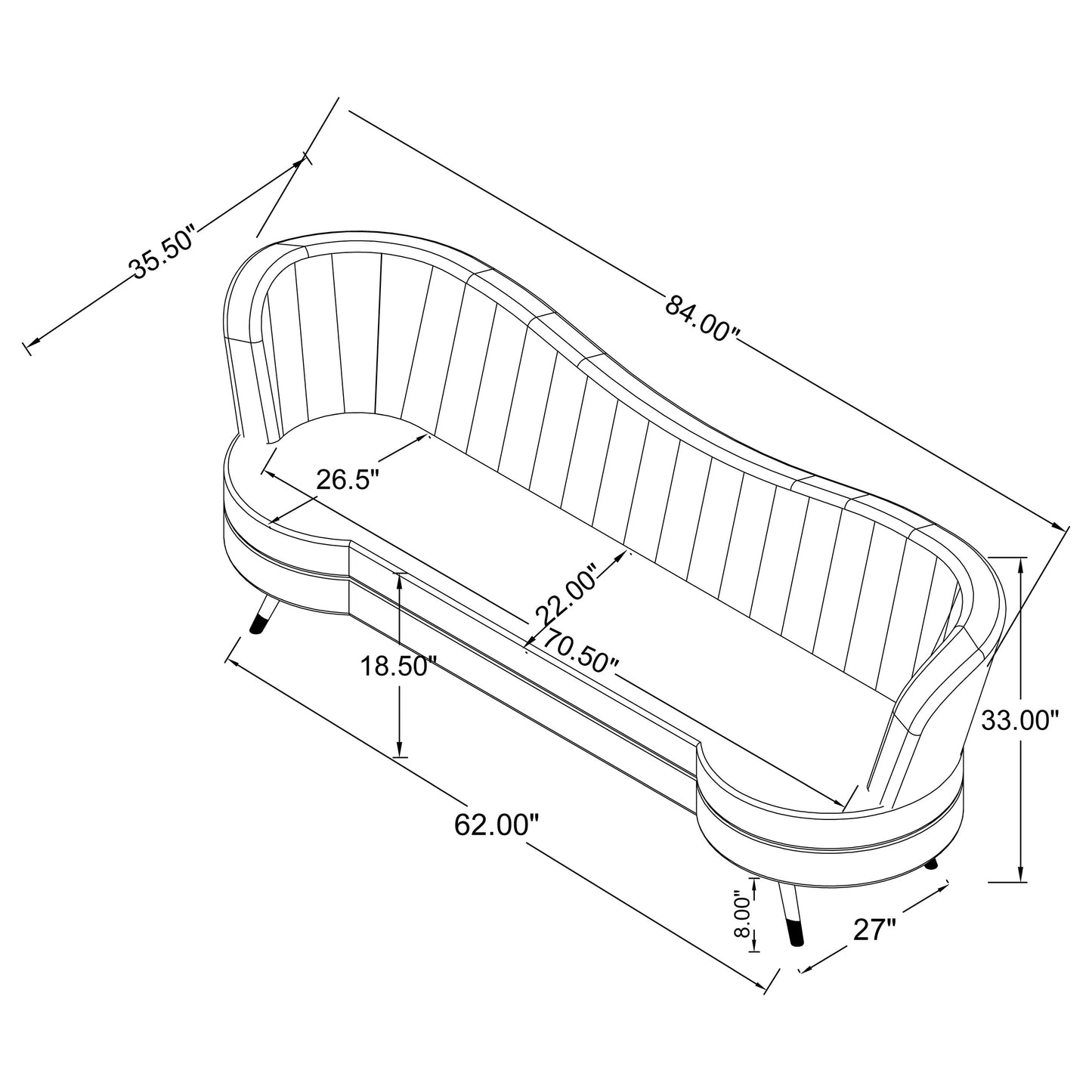 Sala Sophia sofá+loveseat