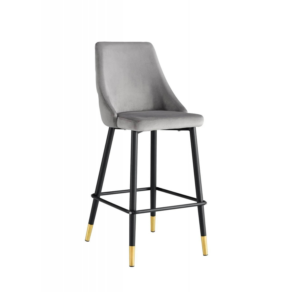 Banco dukesa velvet Gris/ gold