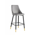 Banco dukesa velvet Gris/ gold