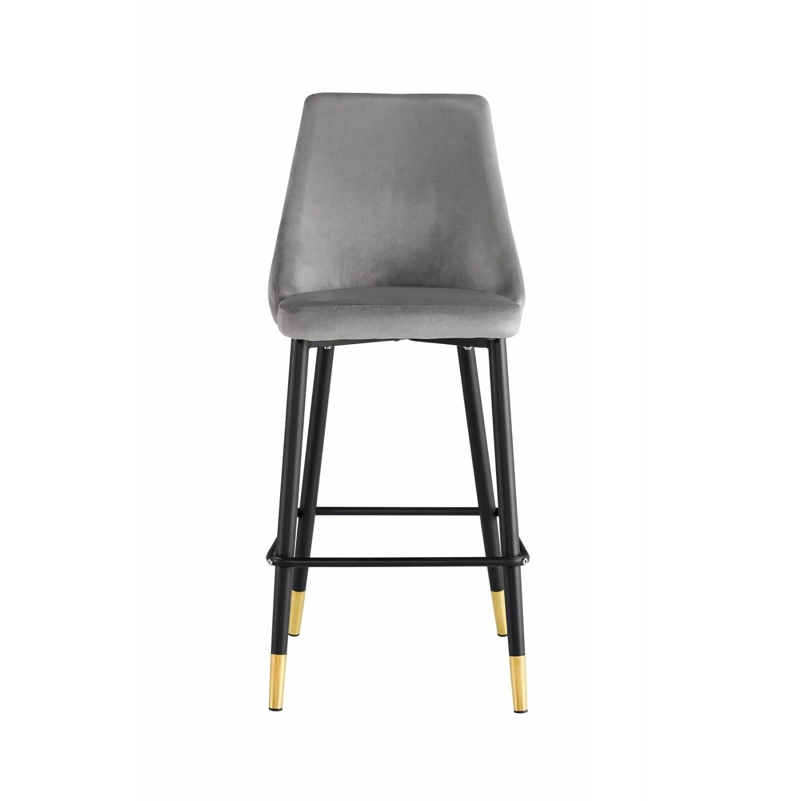 Banco dukesa velvet Gris/ gold