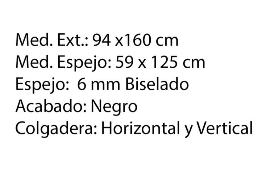 Espejo Forza Negro