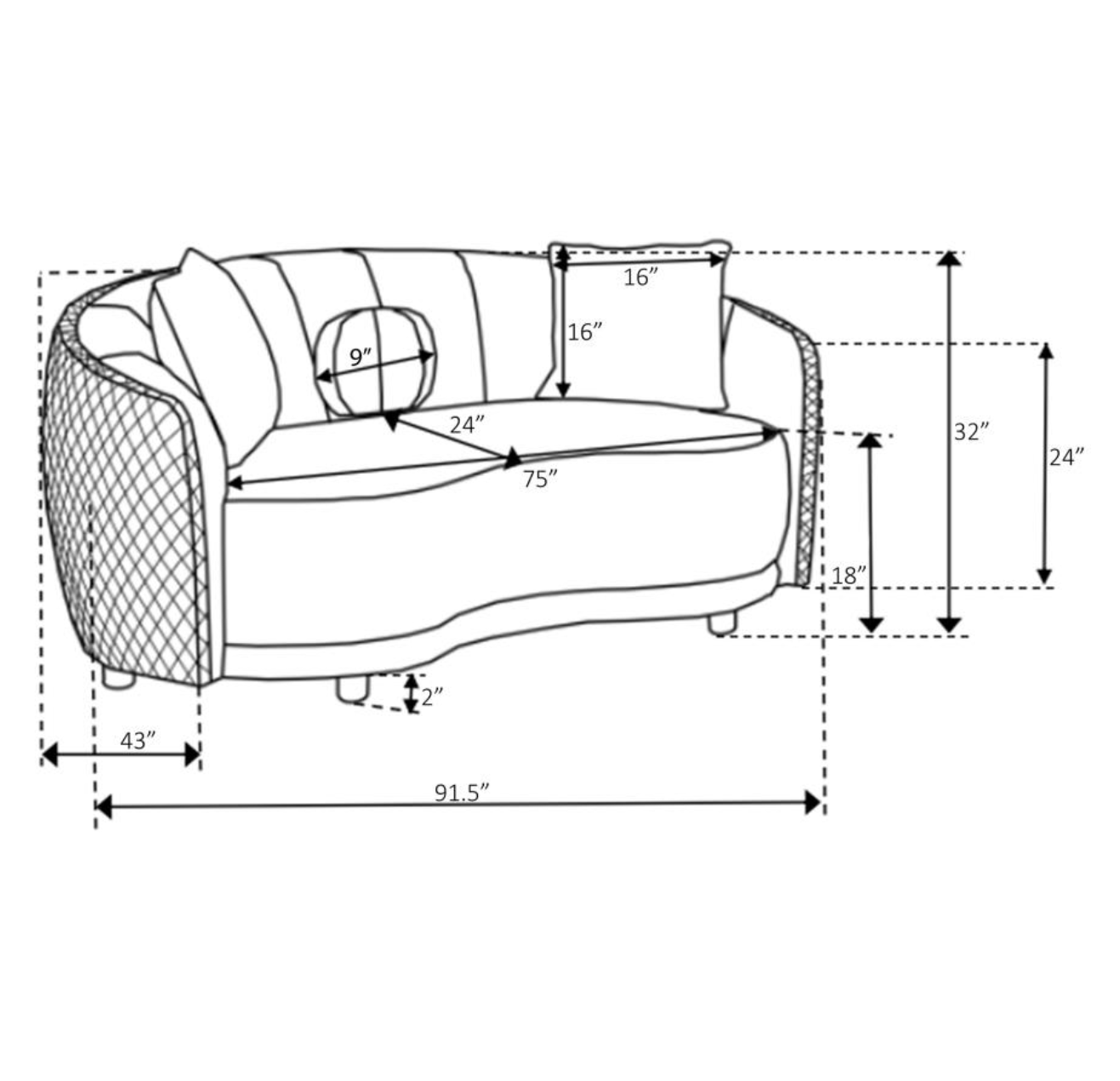 Sala brookside sofa+loveseat