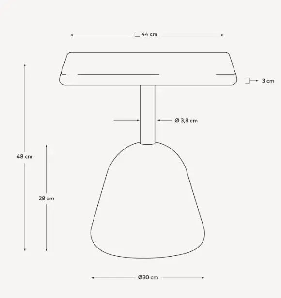 Mesa lateral Saura