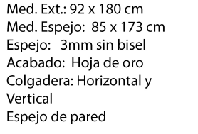 ESPEJO YANIK ORO
