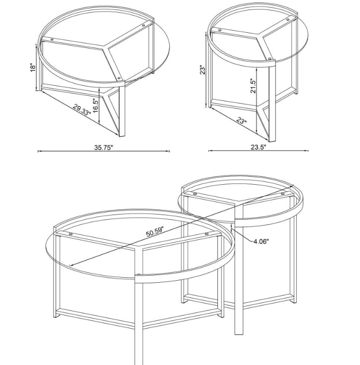 Delia Set Mesa de centro