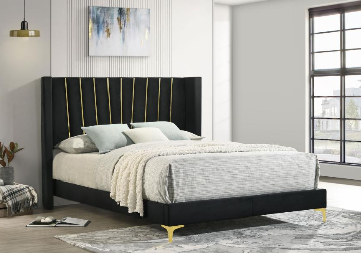 Cama Kendall Eastern King - negro gold