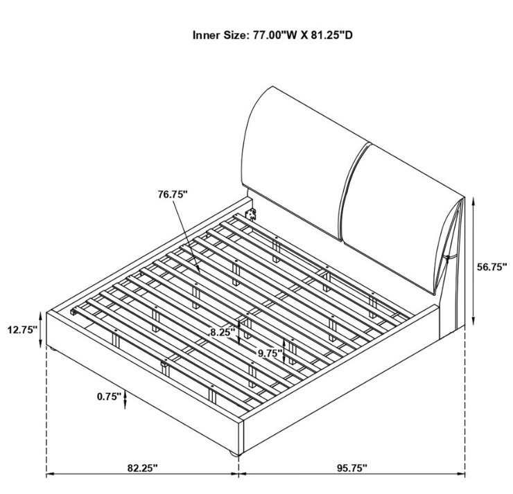Cama Laurel Eastern King