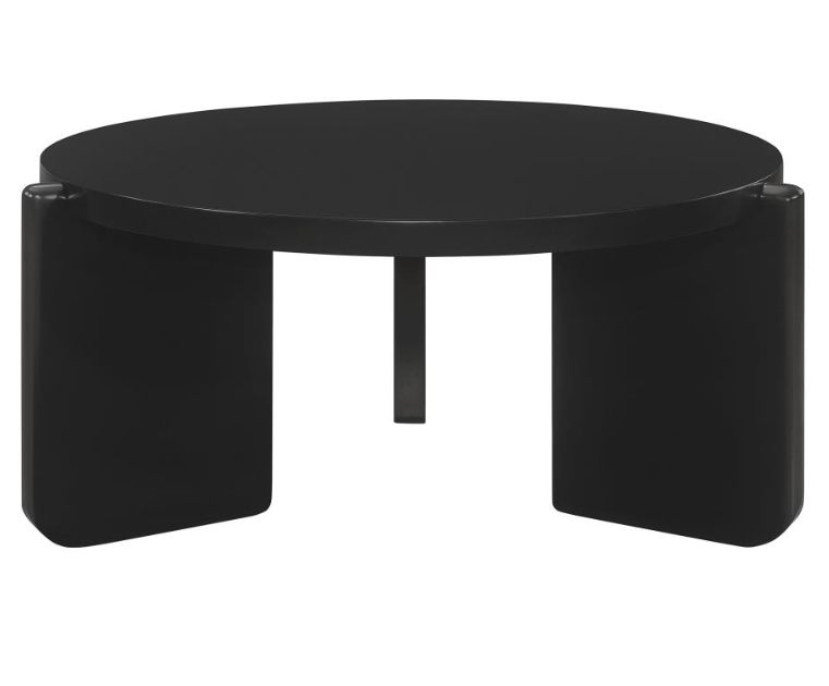 Mesa de centro Cordova - madera maciza negro