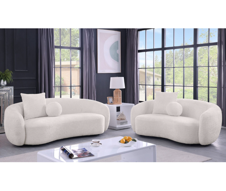 Teddy beige Sofa & Loveseat