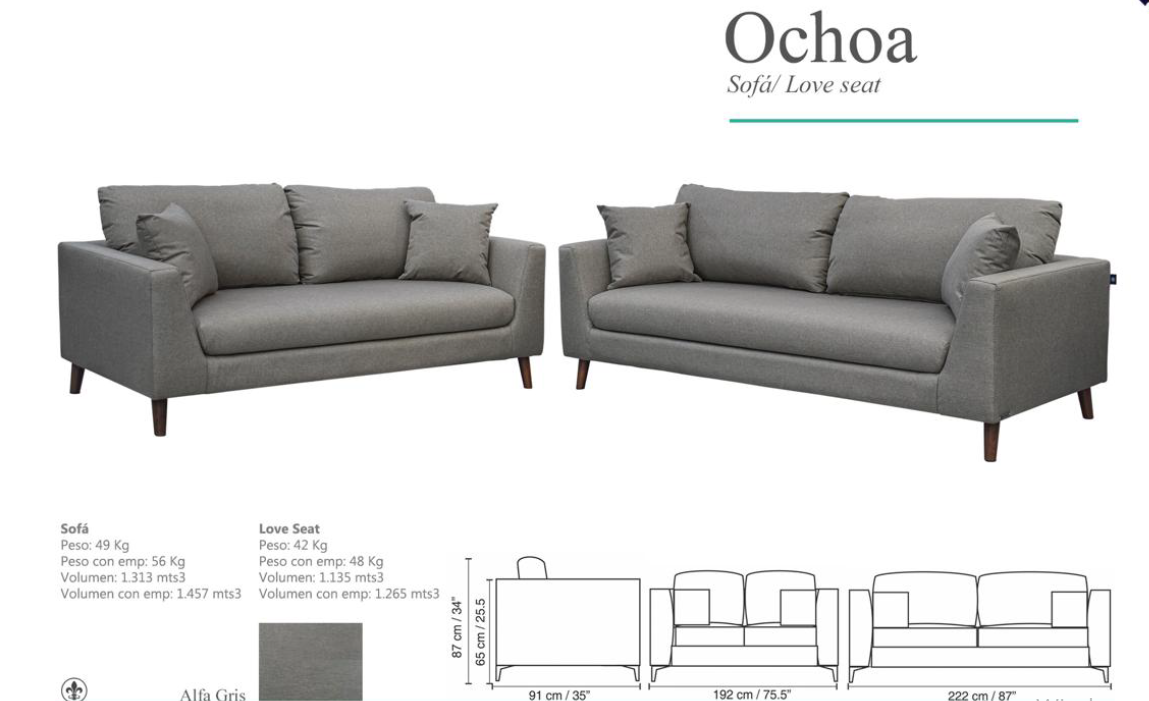 Sofás Ochoa 32 Set 2