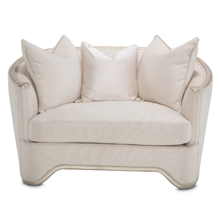 Sillón ocasional champán London Palace