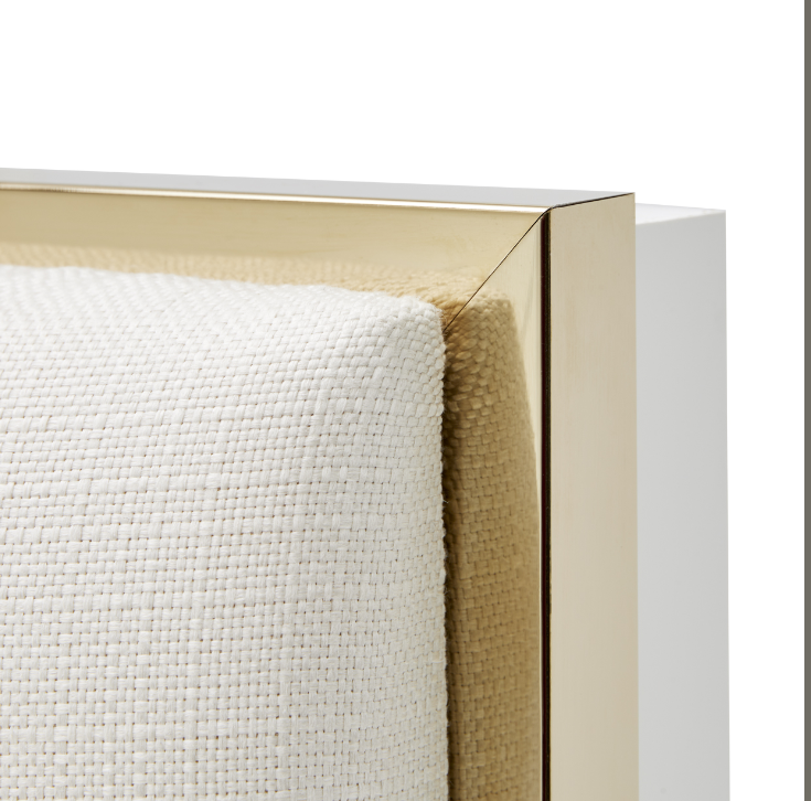 Cama Premium Tapizada Palm Gate — Estilo Contemporáneo