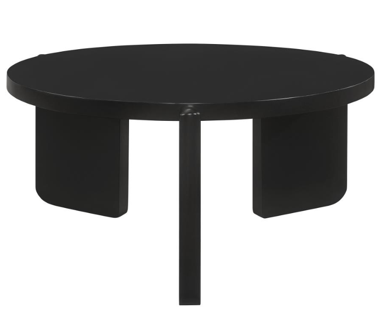 Mesa de centro Cordova - madera maciza negro