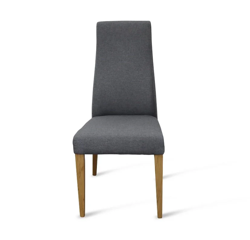 Silla Gante tela gris roble