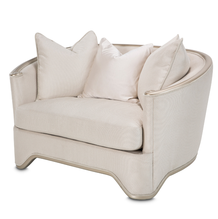Sillón ocasional champán London Palace
