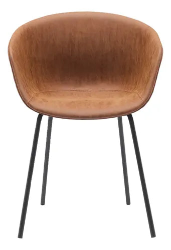 SILLA NORMA CAFE TEXTURA PU/PP PATA NEGRA