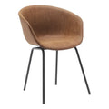 SILLA NORMA CAFE TEXTURA PU/PP PATA NEGRA