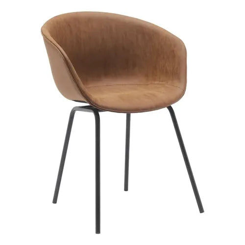 SILLA NORMA CAFE TEXTURA PU/PP PATA NEGRA