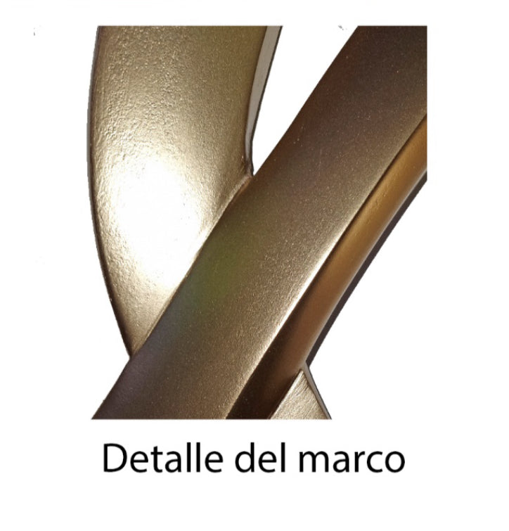 Espejo Masaryk Dorado