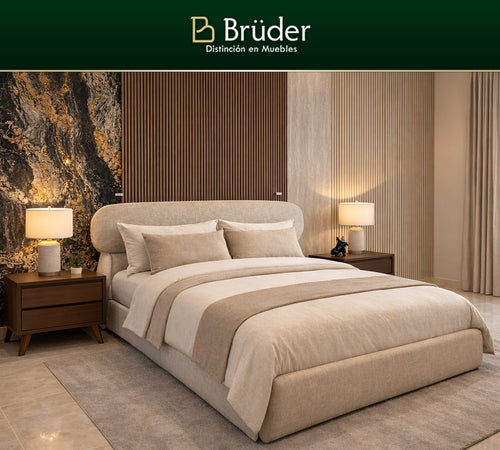 Cama Amsterdam Queen - beige