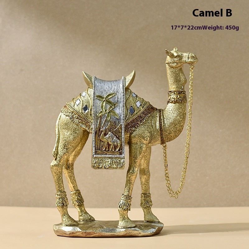 Figurilla Escultural de Camello — Acento Artístico para Espacios Contemporáneos
