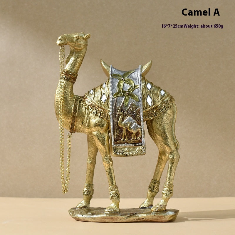 Figurilla Escultural de Camello — Acento Artístico para Espacios Contemporáneos