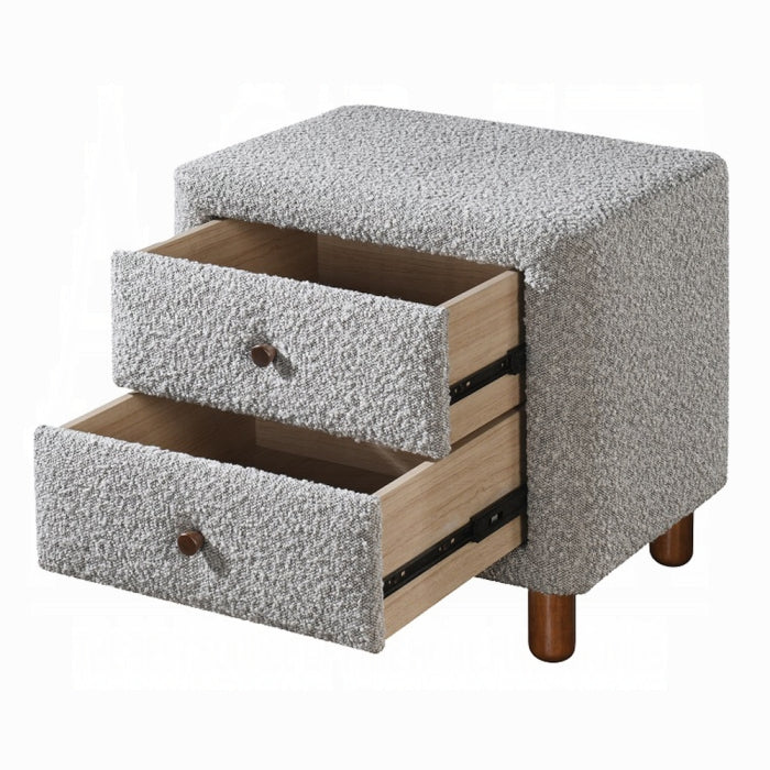 Cama Cleo textura boucle Queen