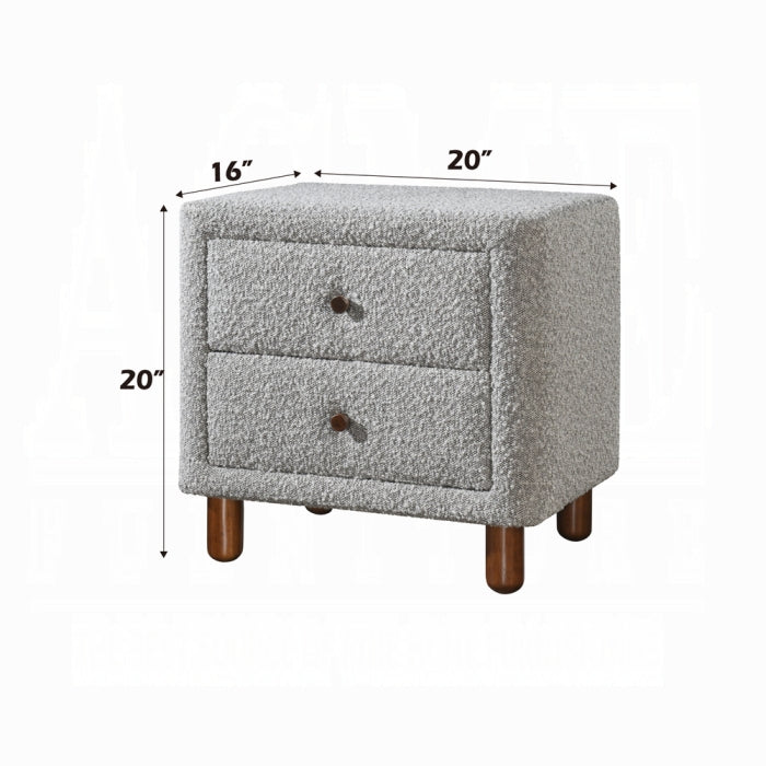 Cama Cleo textura boucle Queen