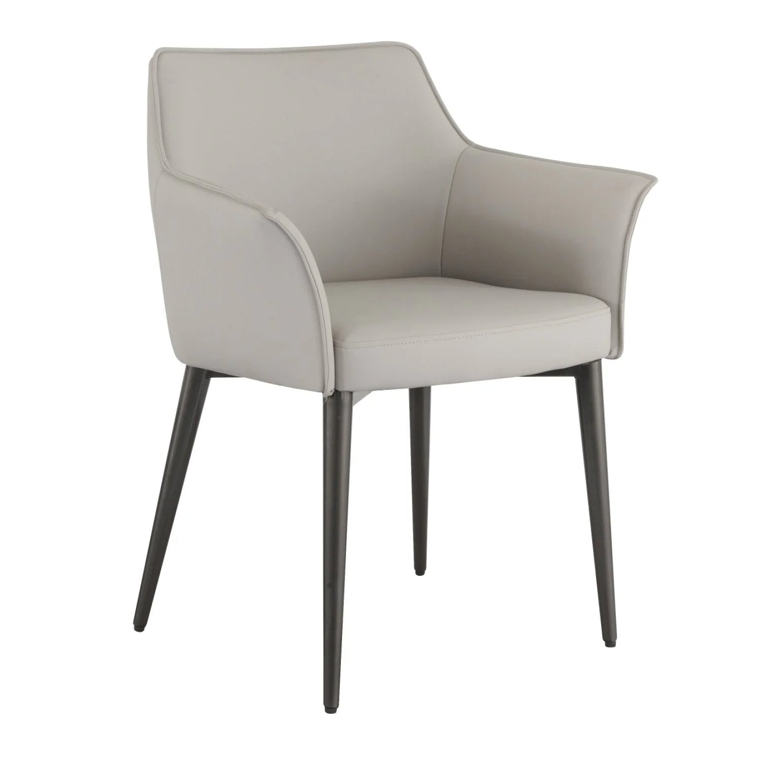 SILLON OCASIONAL HANNA PU GRAYGE PATA GREY-GOLD