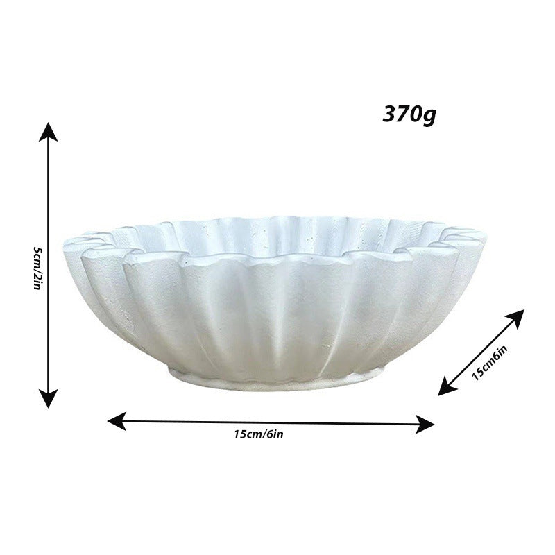 Bowl Decorativo con Borde Acanalado
