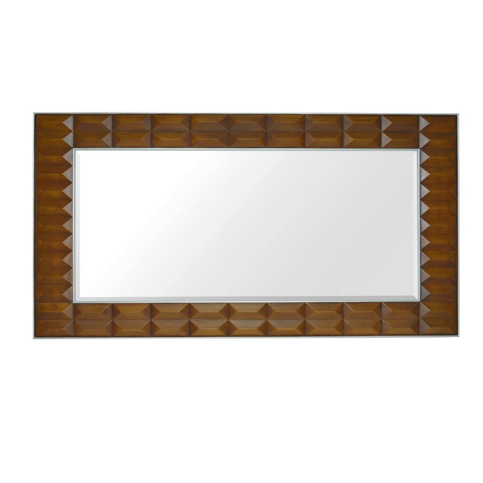 Espejo Lumaca madera/plata