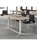 Mesa de escritorio con sistema de elevación silver de 1.60 X .60