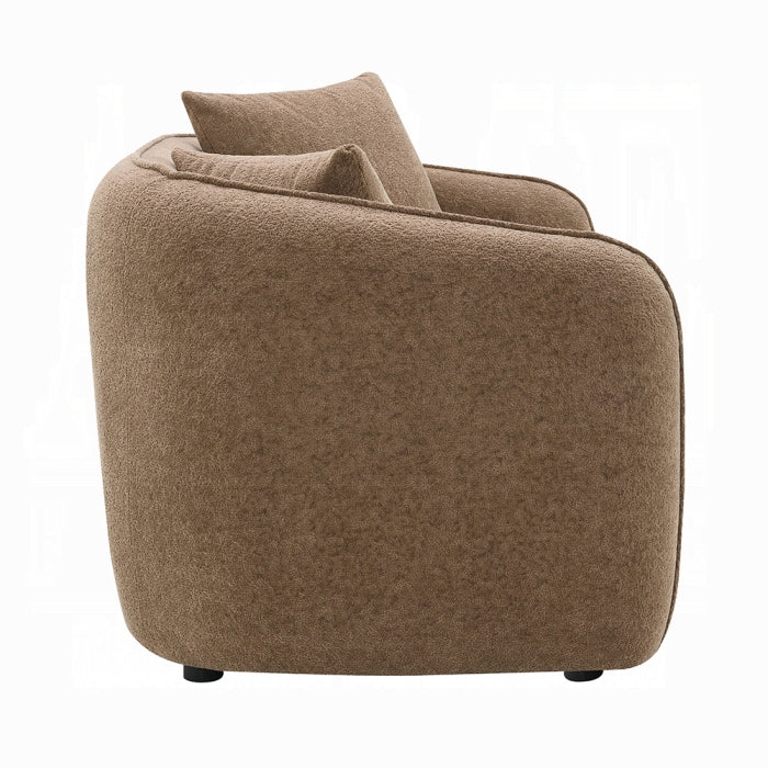 Keith Loveseat con 2 almohadas marron