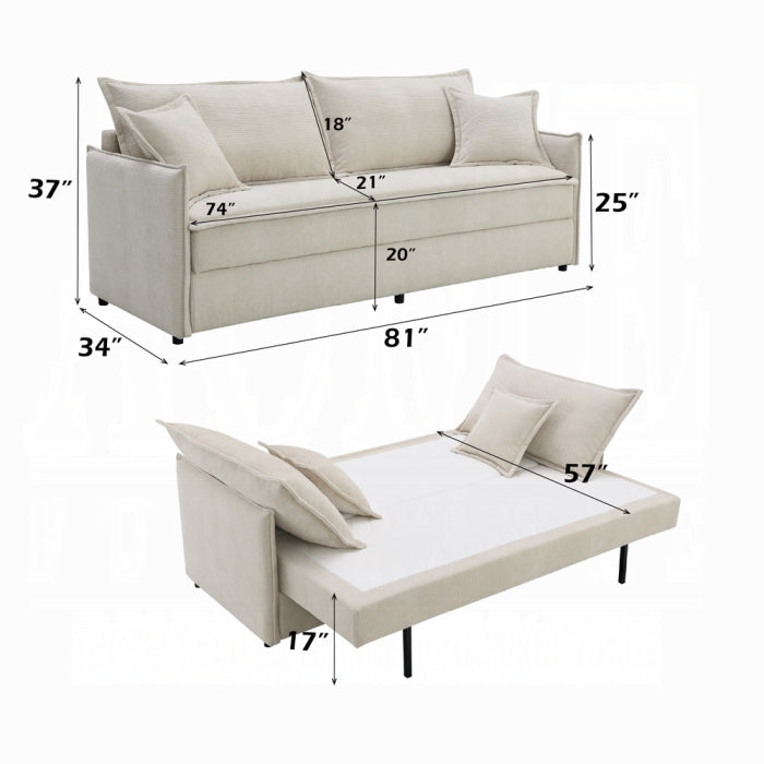 Elisea Sofa cama beige