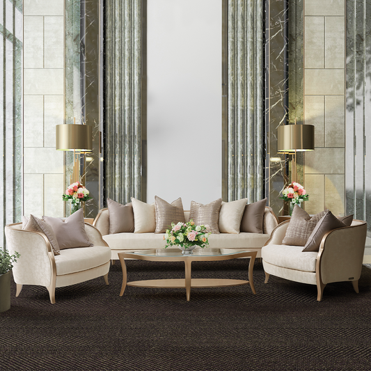 Sala Malibu Crest (sofá y dos chair and half) Michael Amini