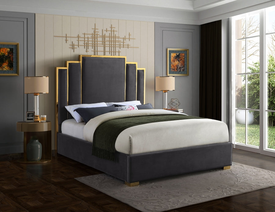 Cama Hugo Gray King Size