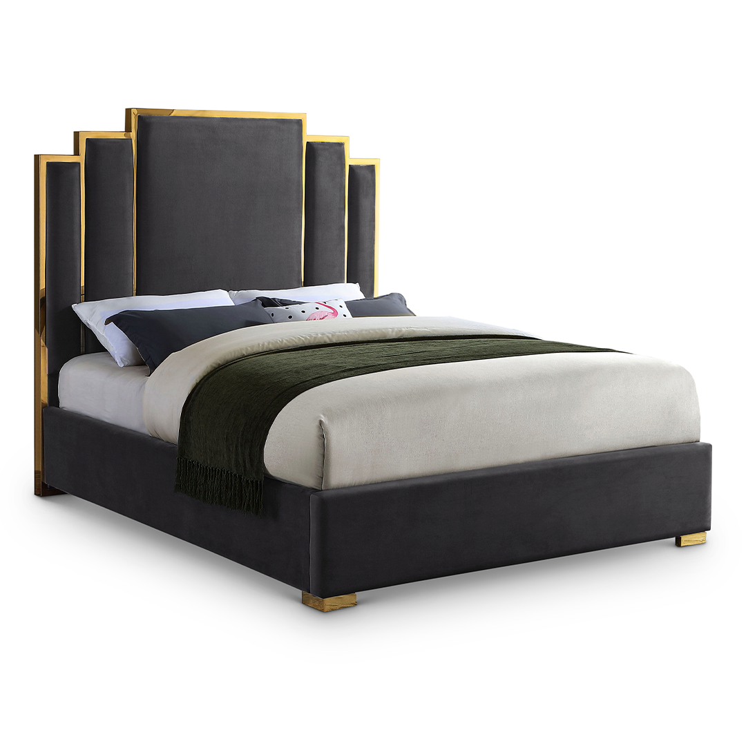 Cama Hugo Gray King Size